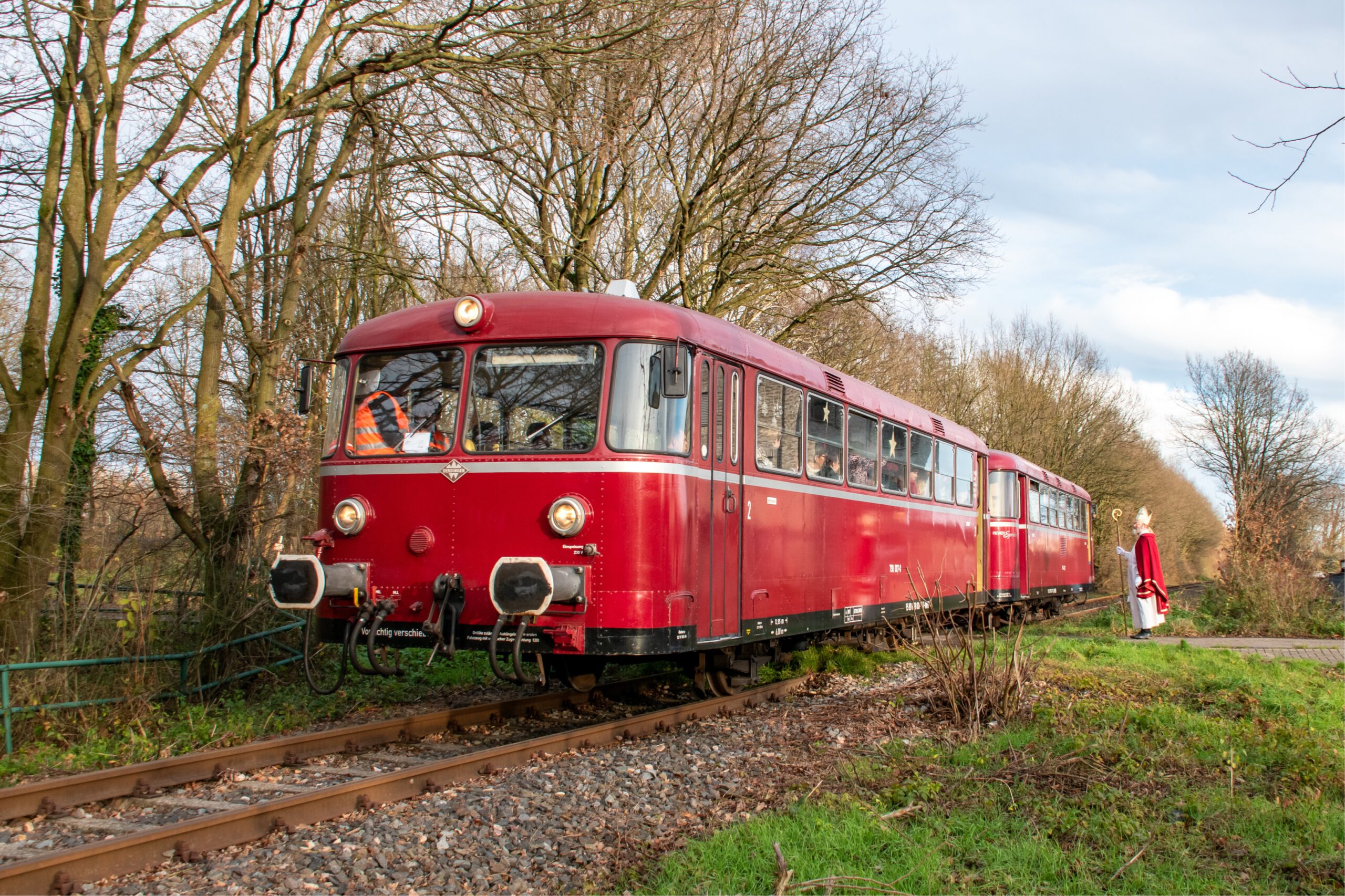 Schienenbusfahrt zum Flachsmarkt